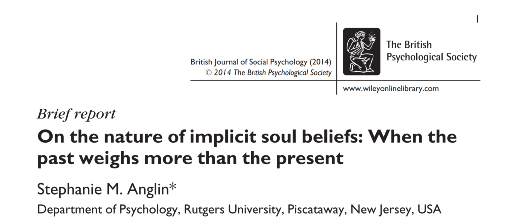 On the nature of implicit soul beliefs research paper free pdf download