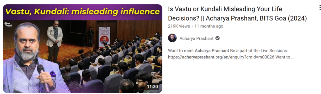 I condemn BITS Goa for inviting pseudo Acharya Prashant who brainwashed students on Vastu