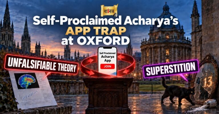 Self Proclaimed Acharya Prashant Unfalsifiable Theory Oxford