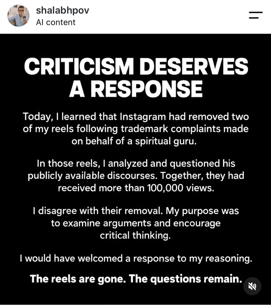 Shalabh Pov trademark complaints from self proclaimed acharya prashant